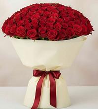 Букет 101 Красная роза Милано в Зеленоборском