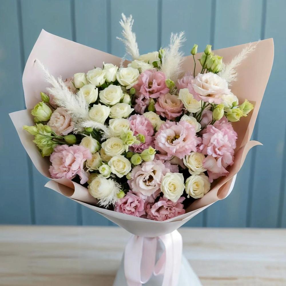 Букет цветов из: Альстромерии и Розы в Зеленоборском