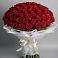 Букет 101 Красная роза Блэк Мэджик в Зеленоборском