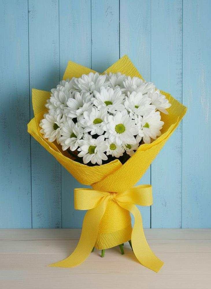 Букет цветов из: Хризантемы в Зеленоборском