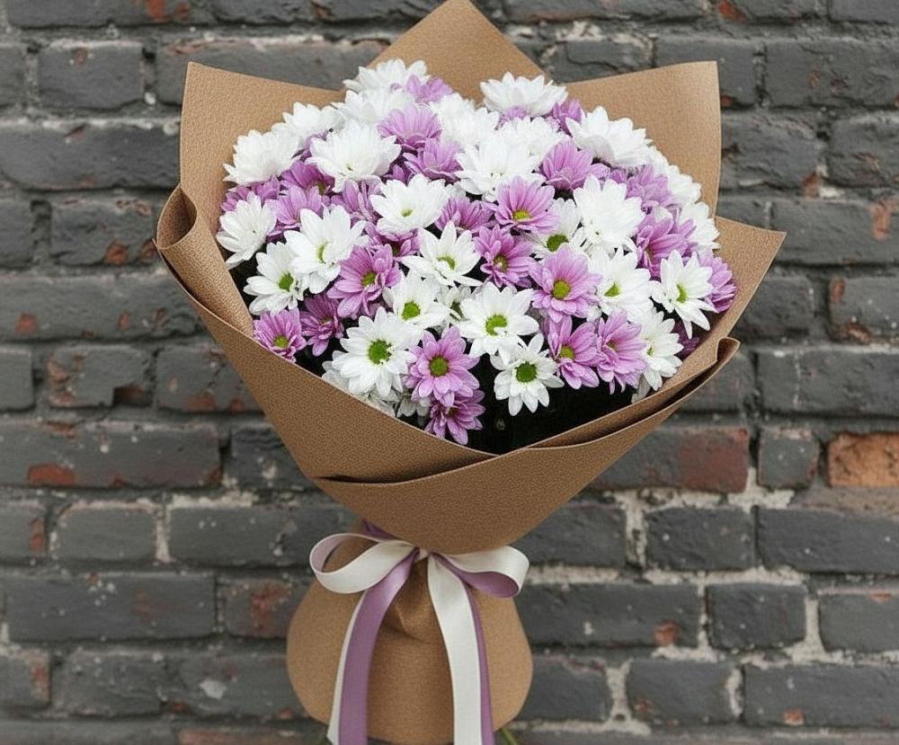 Букет цветов из: Хризантемы в Зеленоборском