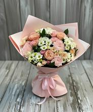 Букет цветов из:  Гвоздики, Розы и Хризантемы #REPLACE_PRED# Зеленоборском