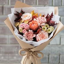 Букет цветов из:  Гвоздики, Хризантемы и Розы в Зеленоборском