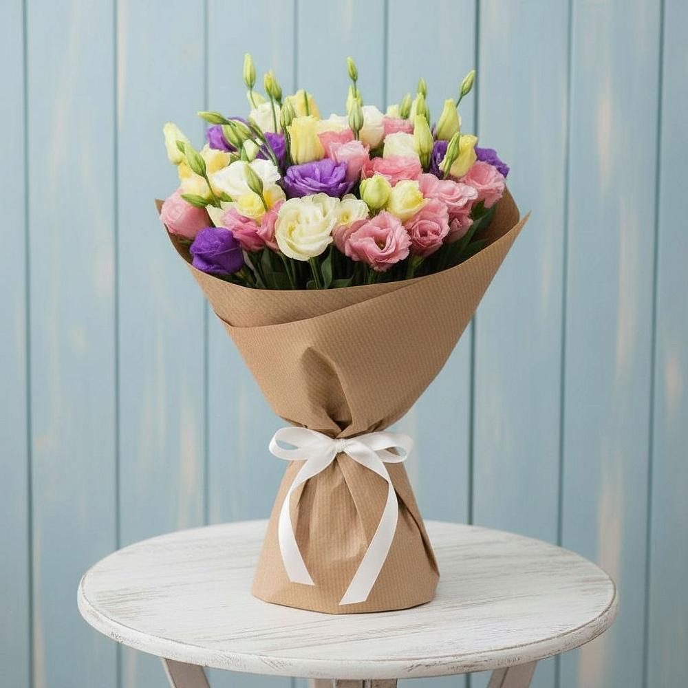 Букет цветов из: Лизиантусы в Зеленоборском