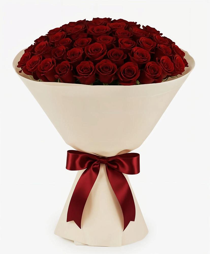 Букет 101 Бордовая роза Блэк Бакарра в Зеленоборском