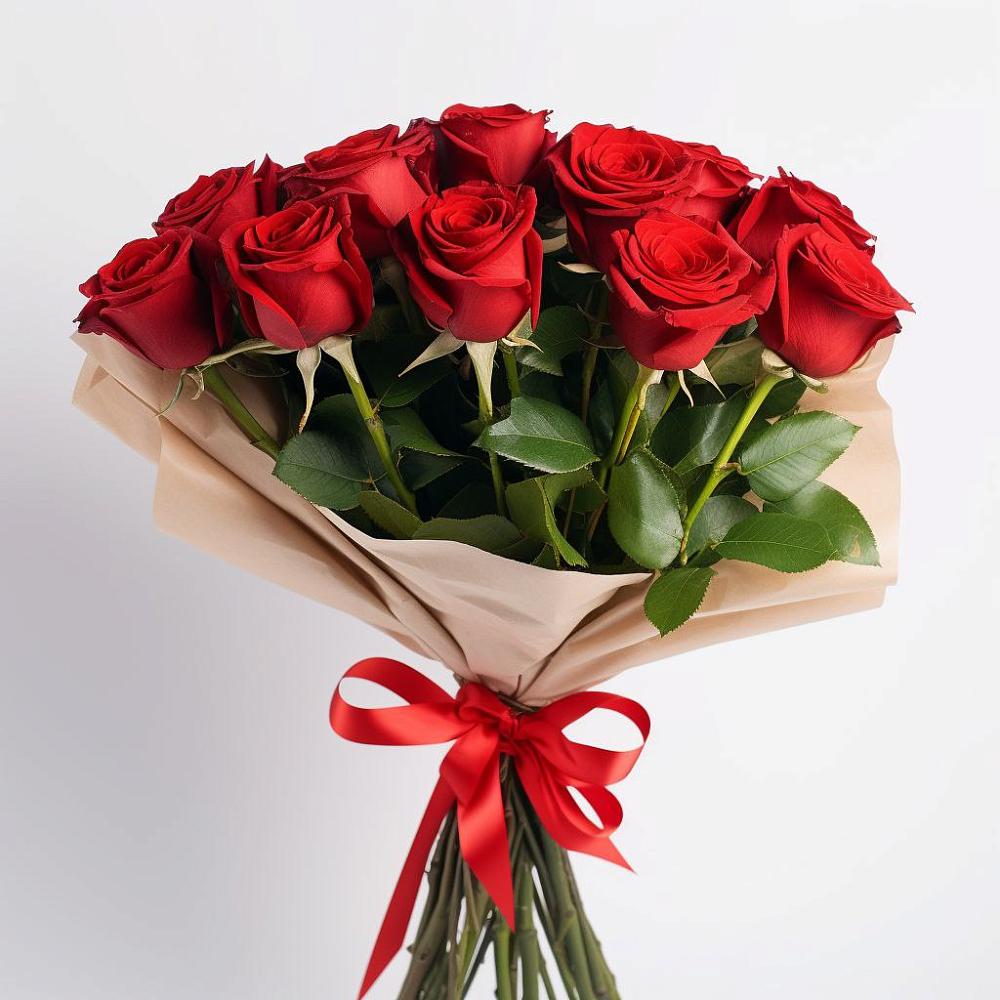 Букет 11 Красных роз Эдлесс Лав в Зеленоборском