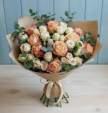 Букет цветов из:  Альстромерии и Розы в Зеленоборском