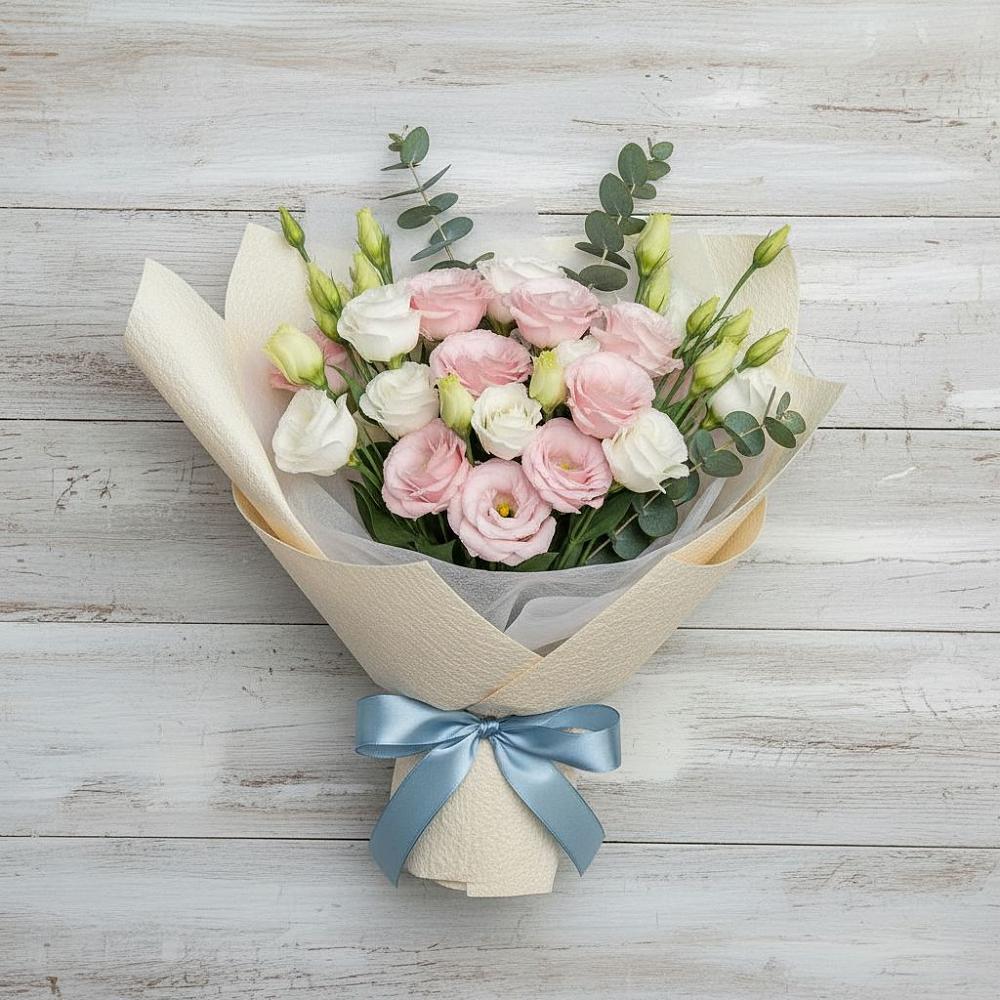 Букет цветов из: Лизиантусы в Зеленоборском